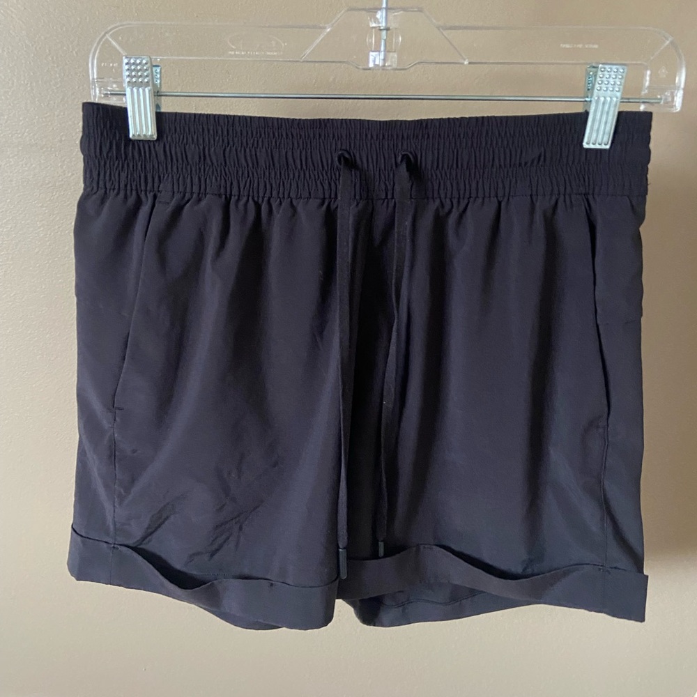 lululemon athletica Black Elastic Waist Athletic Shorts